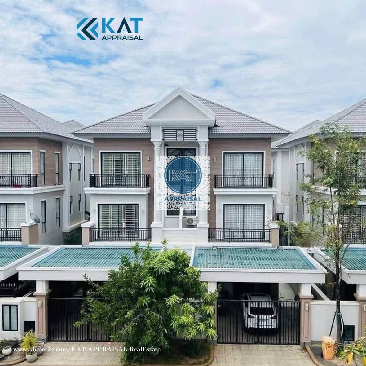 វីឡាភ្លោះសម្រាប់ លក់បន្ទាន់ l Villa Twin For Sale