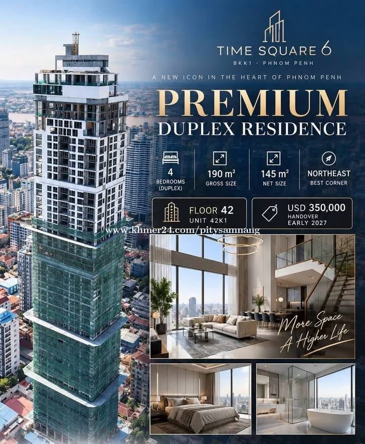 Duplex 4Bedroom in BKK1