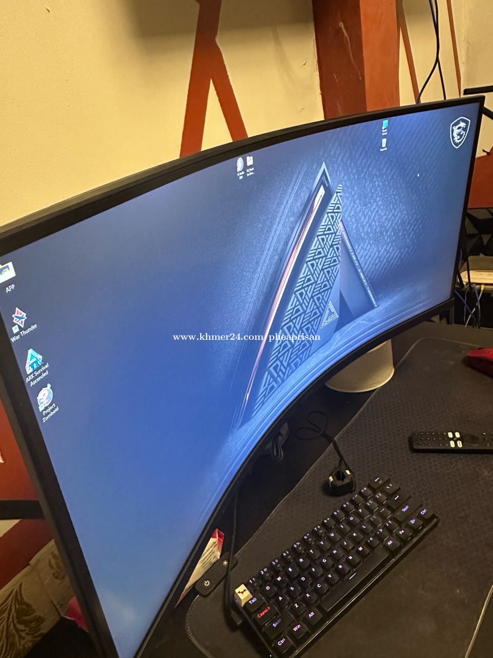 Clicker Images Computer លក់Monitor MSI MAG345CQR នៅថ្មី មកមើលបានចាំទិញ price $201.6 in Ta Khmau ...