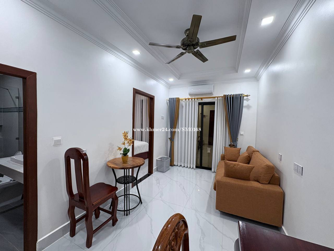 Serviced 1Bedroom Apartment for rent in BKK1 near ABA Bank