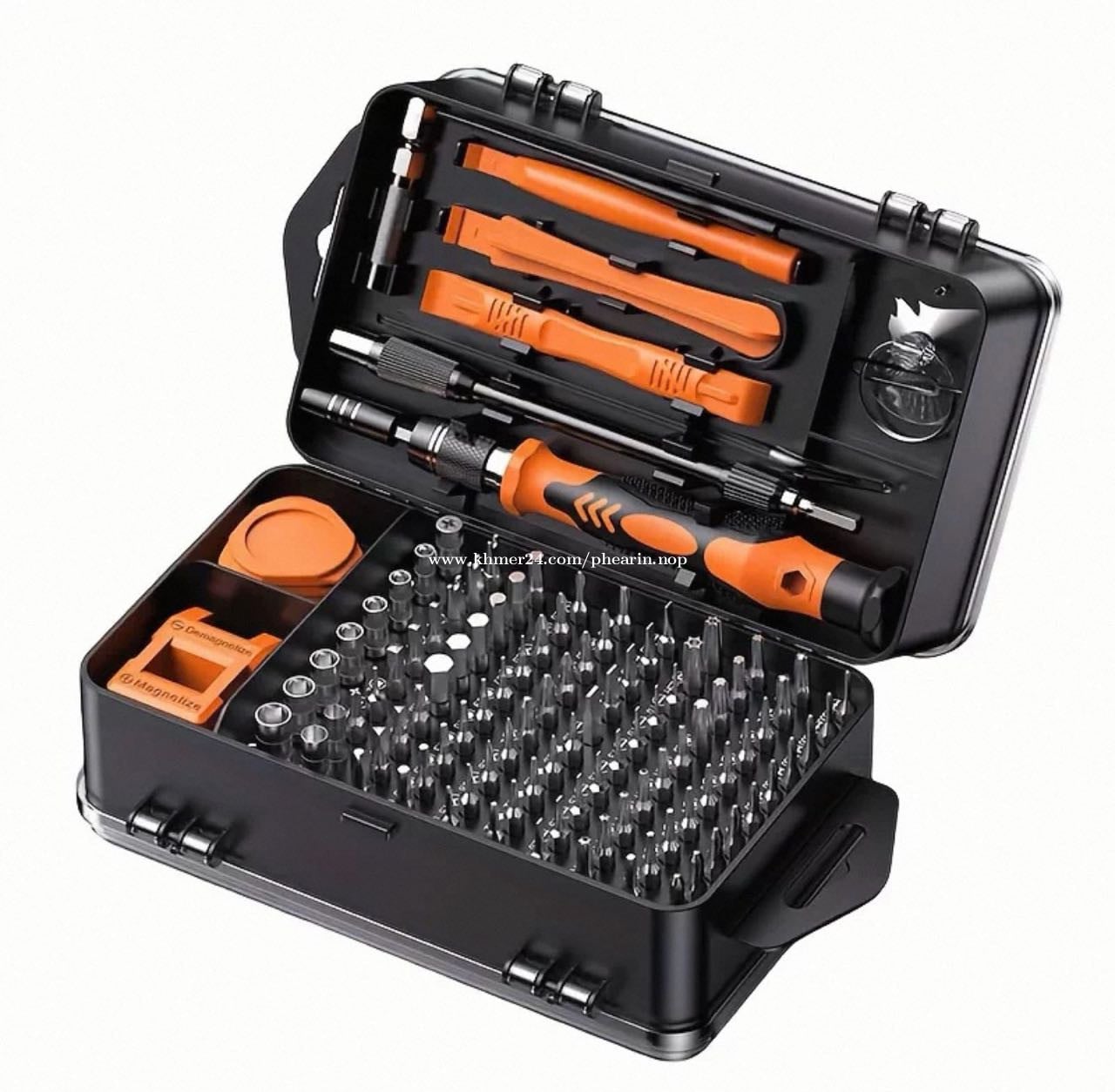 Precise Screwdriver Tip 115-in-1 Precision Screwdriver Set 🪛 | ឈុតទុលវីសជួសជុលទូរស័ព្ទ និង ...
