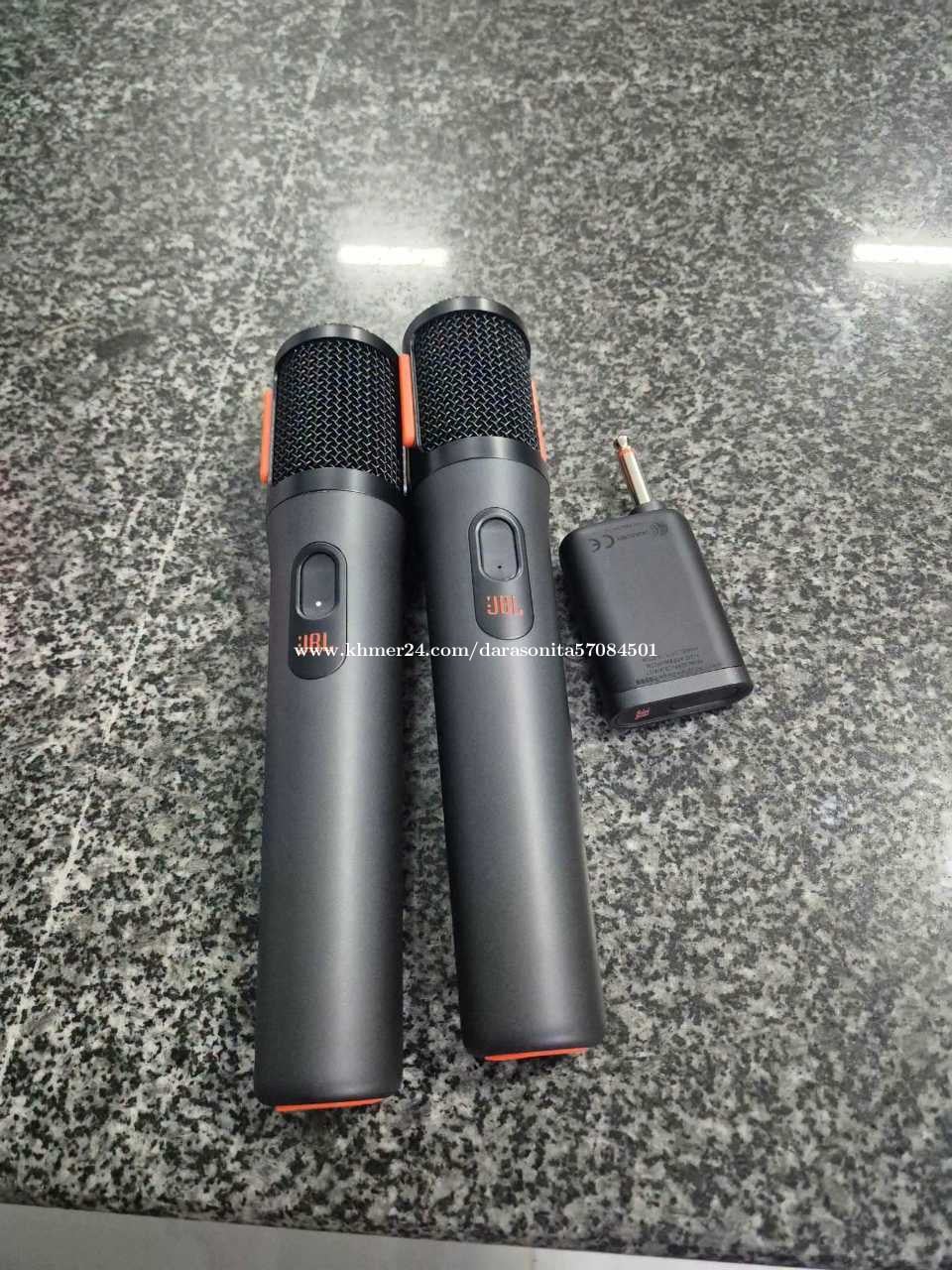 Microphan Microphone Wireless JBL មួយទឹក70$ នៅថ្មី98%/093900478 price $70.00 in ...