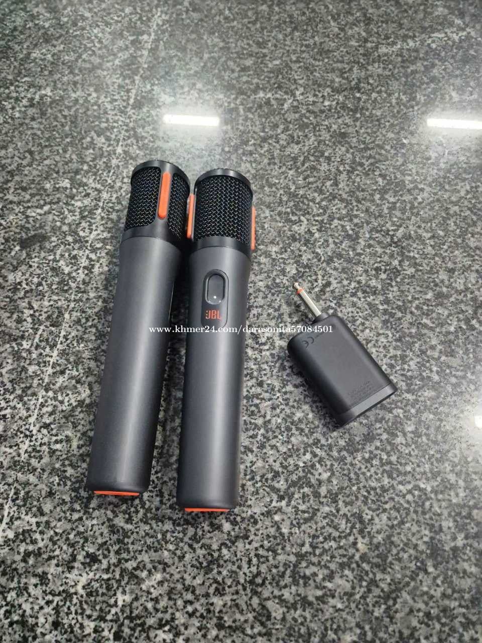 Microphan Microphone Wireless JBL មួយទឹក70$ នៅថ្មី98%/093900478 price $70.00 in ...