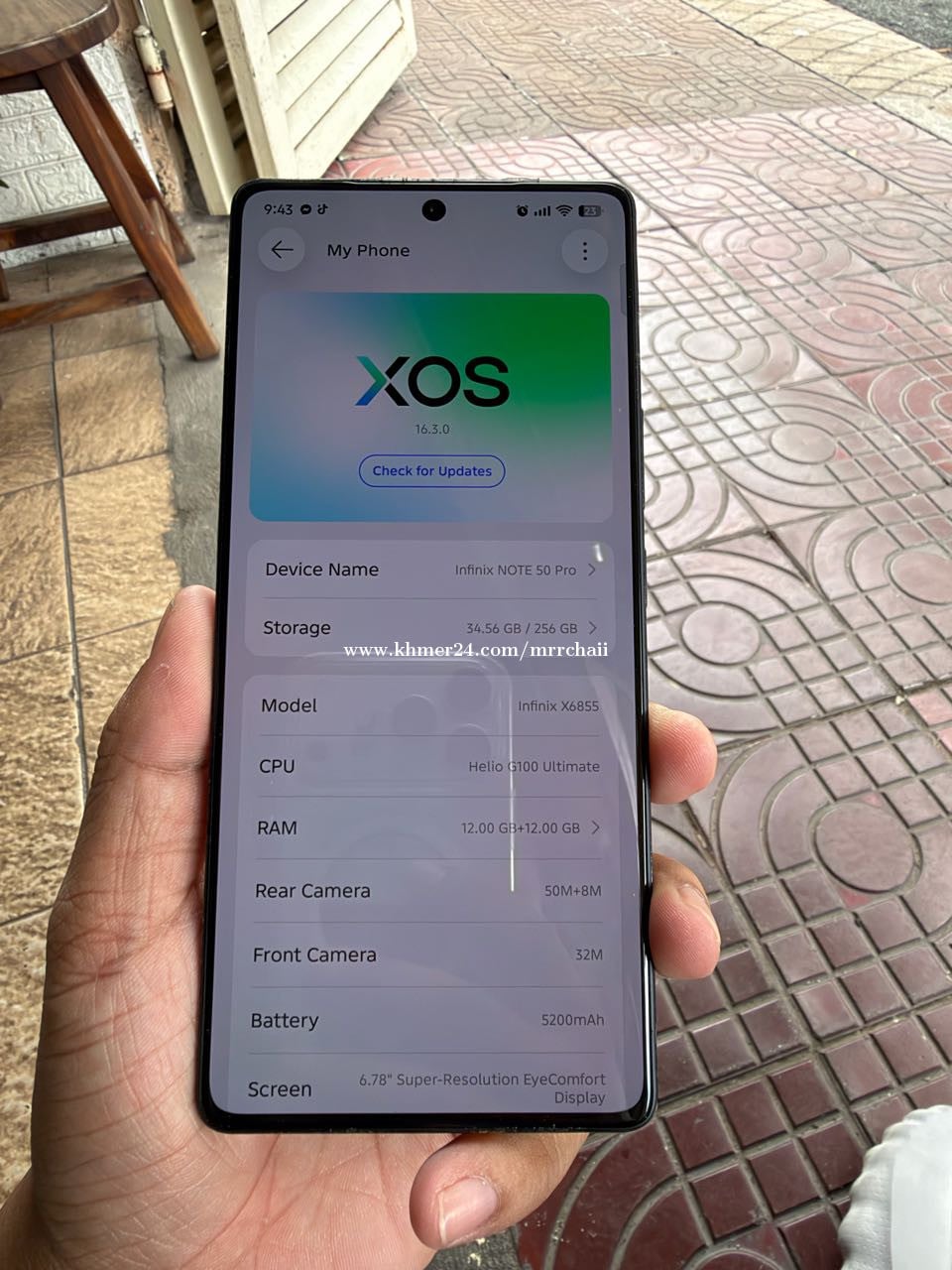 Infinix Note50pro Infinix Note50PRO 256 12G អេក្រងល្អ144hzទៀតkob ...