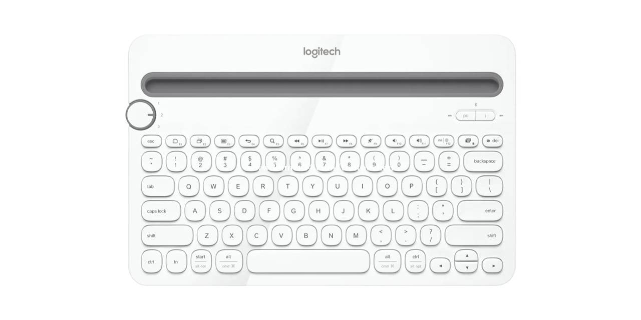 Bluetooth Multi-Device Keyboard Logitech K480 - WHITE price $37.00 in ...