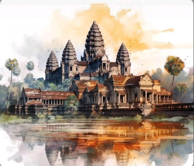 cambodia paintings
