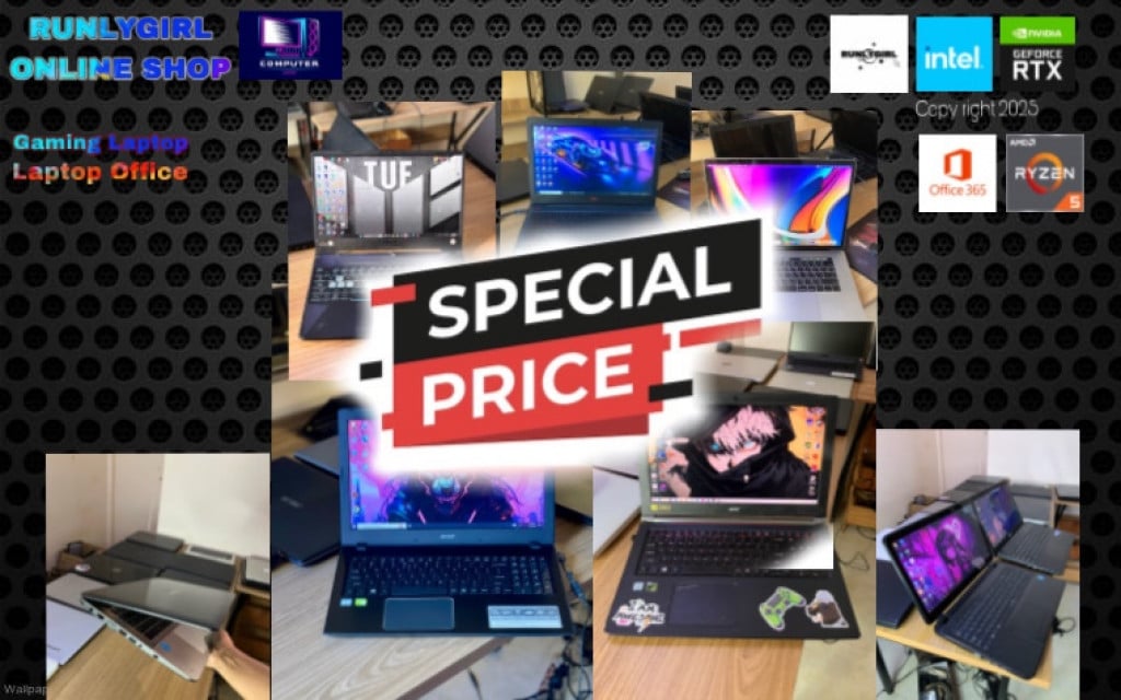 Laptopមួយទឹក RUNLYGIRL