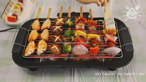 Electric barbecue grill portable outdoor courtyard BBQ