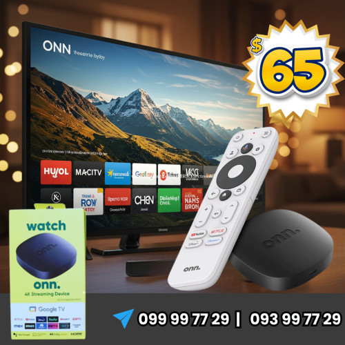 ONN Google TV លក់តែដុំ និង ធានារយះពេល ៦ខែ